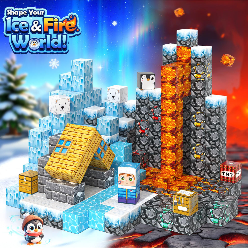 Gooidea Ice Fire World glowing crystals inspire sensory exploration.