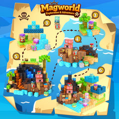 Gooidea Magnetic Blocks 150PCS mermaid castle patterns support storytelling play