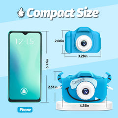 Goopow kids camera with cartoon soft cover for safe, colorful play.