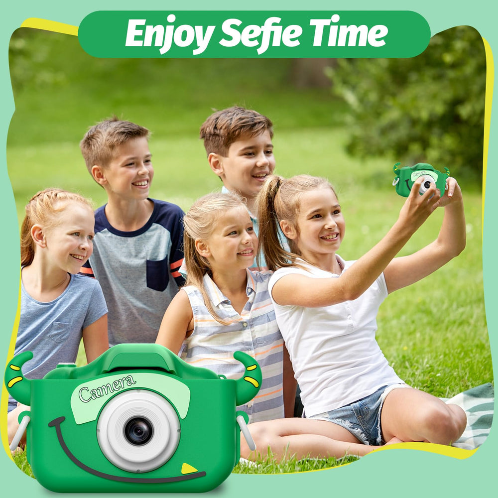 Goopow Kids Camera durable soft cover protects during playtime