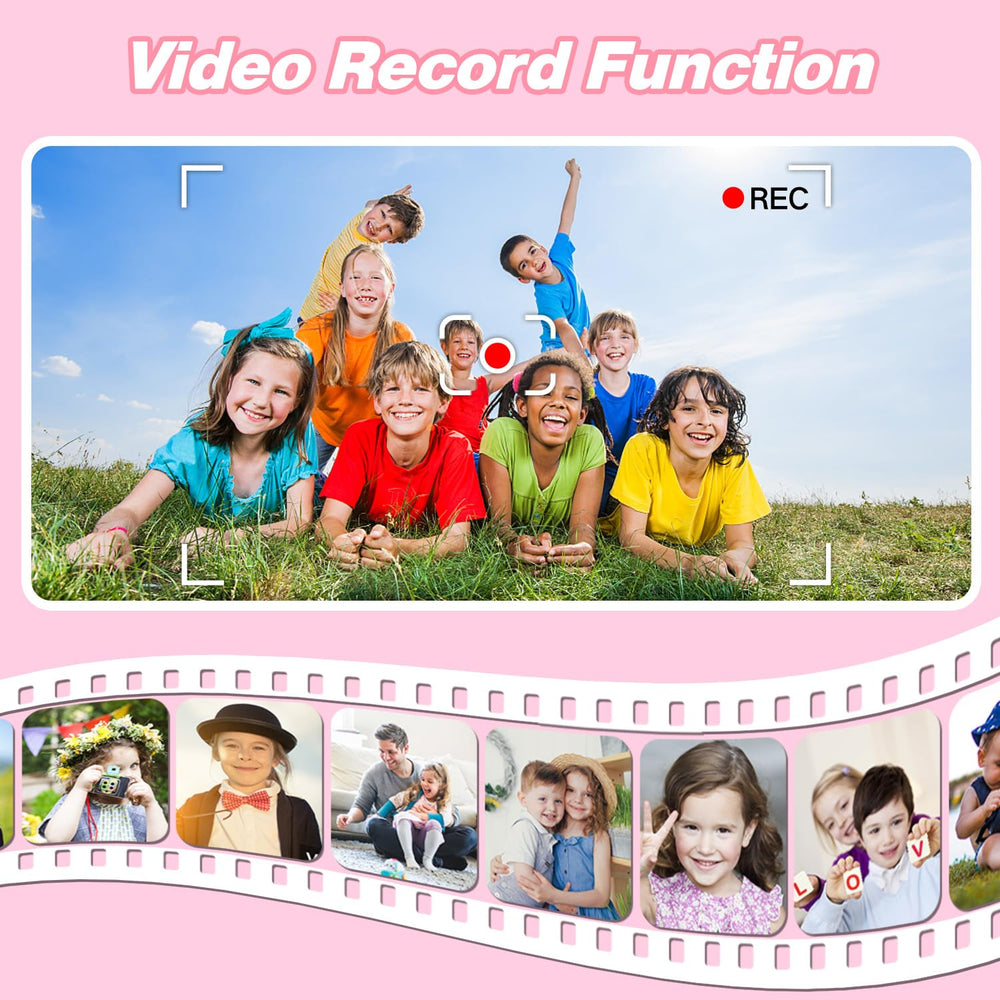 Goopow camera offers games and playback to extend imagination during play.