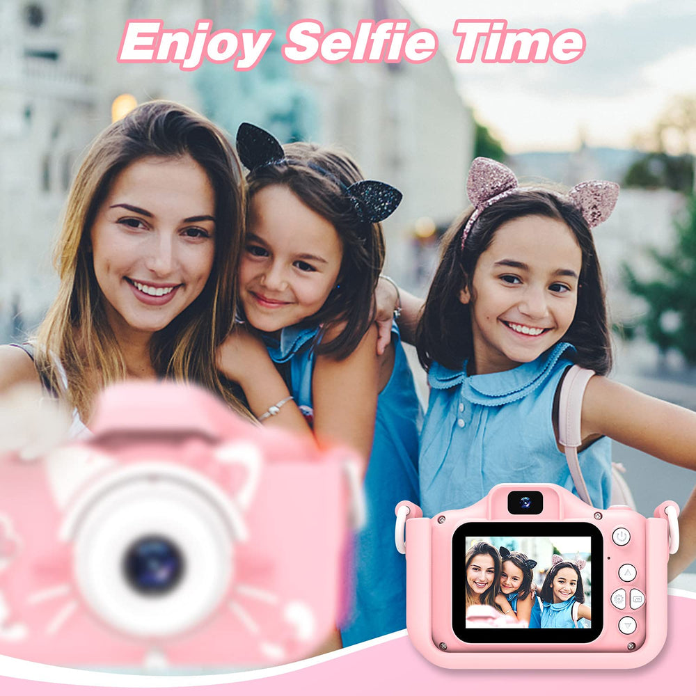 Goopow camera selfie mode lets kids capture quick self-portraits.