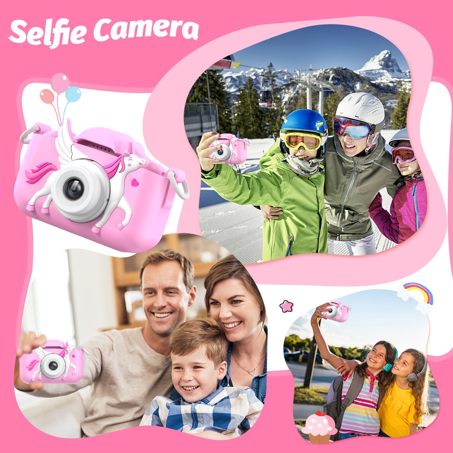 Goopow Kids Selfie Camera records 1080p video for vivid memories