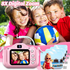 Goopow Kids Selfie Camera includes 32GB card for immediate storage
