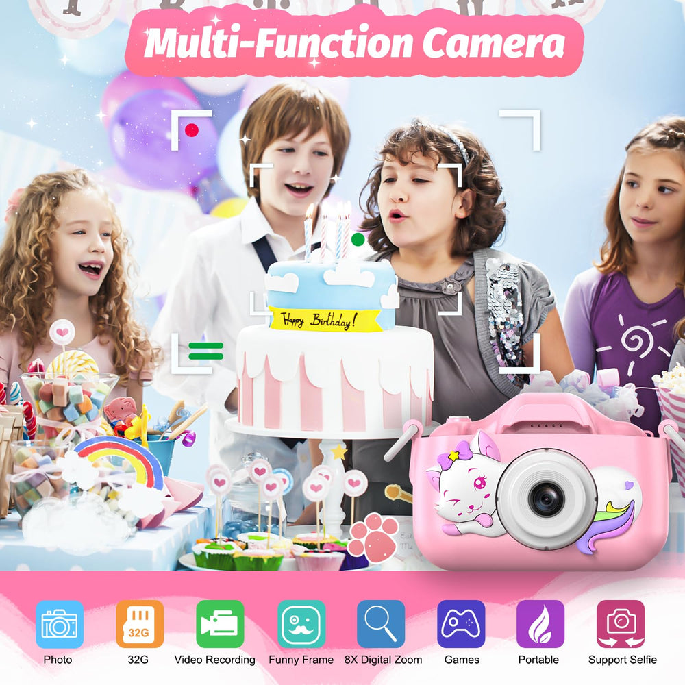 Goopow Kids Selfie Camera side design highlighting compact grip for small hands