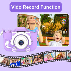 Goopow Kids Selfie Camera soft dinosaur cover, safe and kid-friendly design.