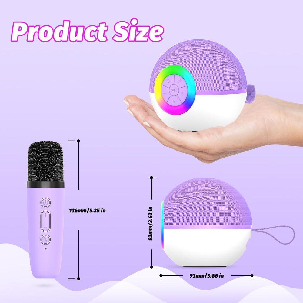 Goopow LED light karaoke setup for vibrant performances and visual ambiance.