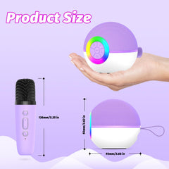 Goopow LED light karaoke setup for vibrant performances and visual ambiance.