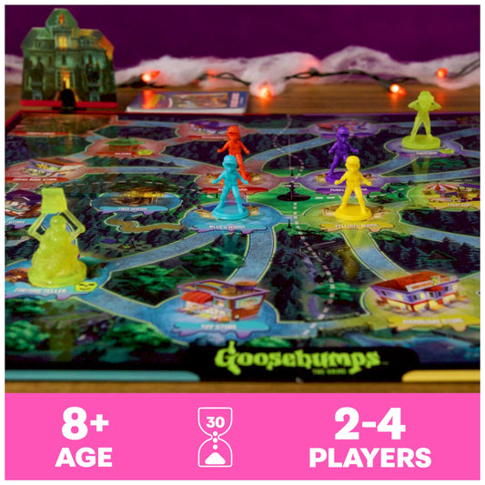 Goosebumps neighborhood map illustrating cooperative exploration for suspenseful play.