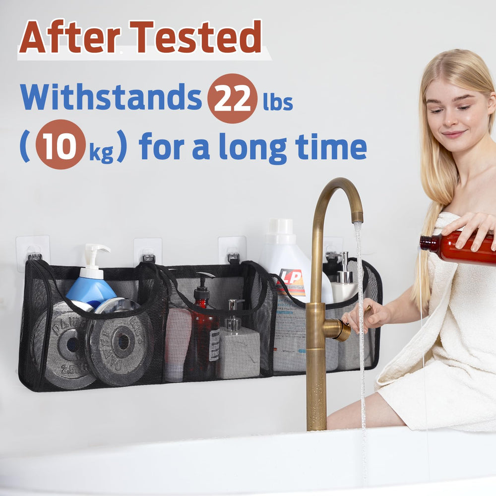 Goowin bath toy storage mesh design aids air drying between uses