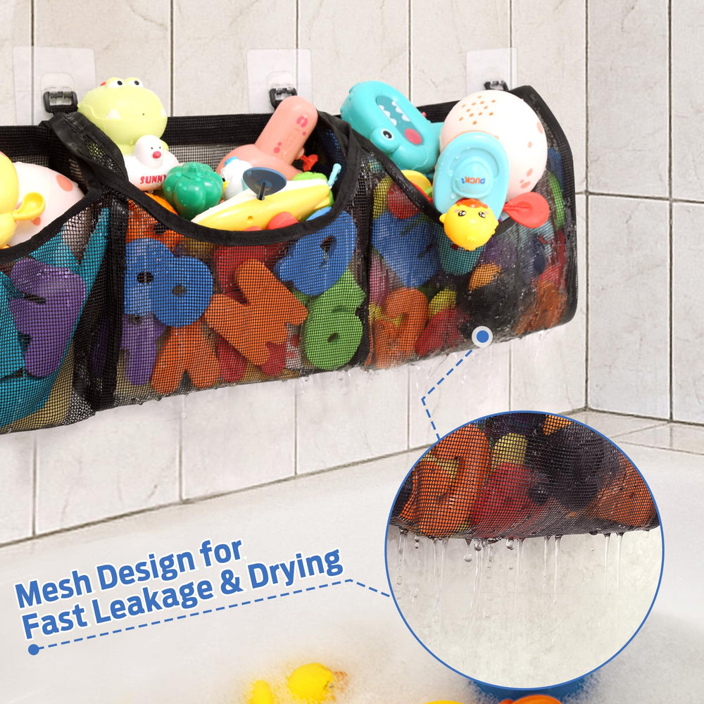 Goowin bath toy storage supports up to 22 lb for sturdy toy organization