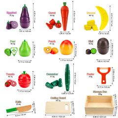 GOPLACS wooden kitchen knife and cutting board used by a child