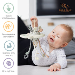 GOPO TOYS Baby Airplane Toy back poppets for satisfying tactile feedback