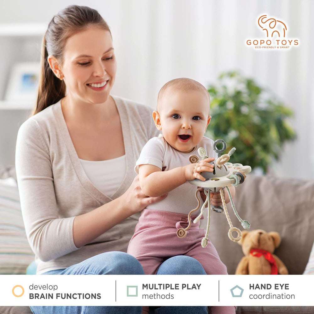 GOPO TOYS Baby Airplane Toy Montessori‑inspired learning during play