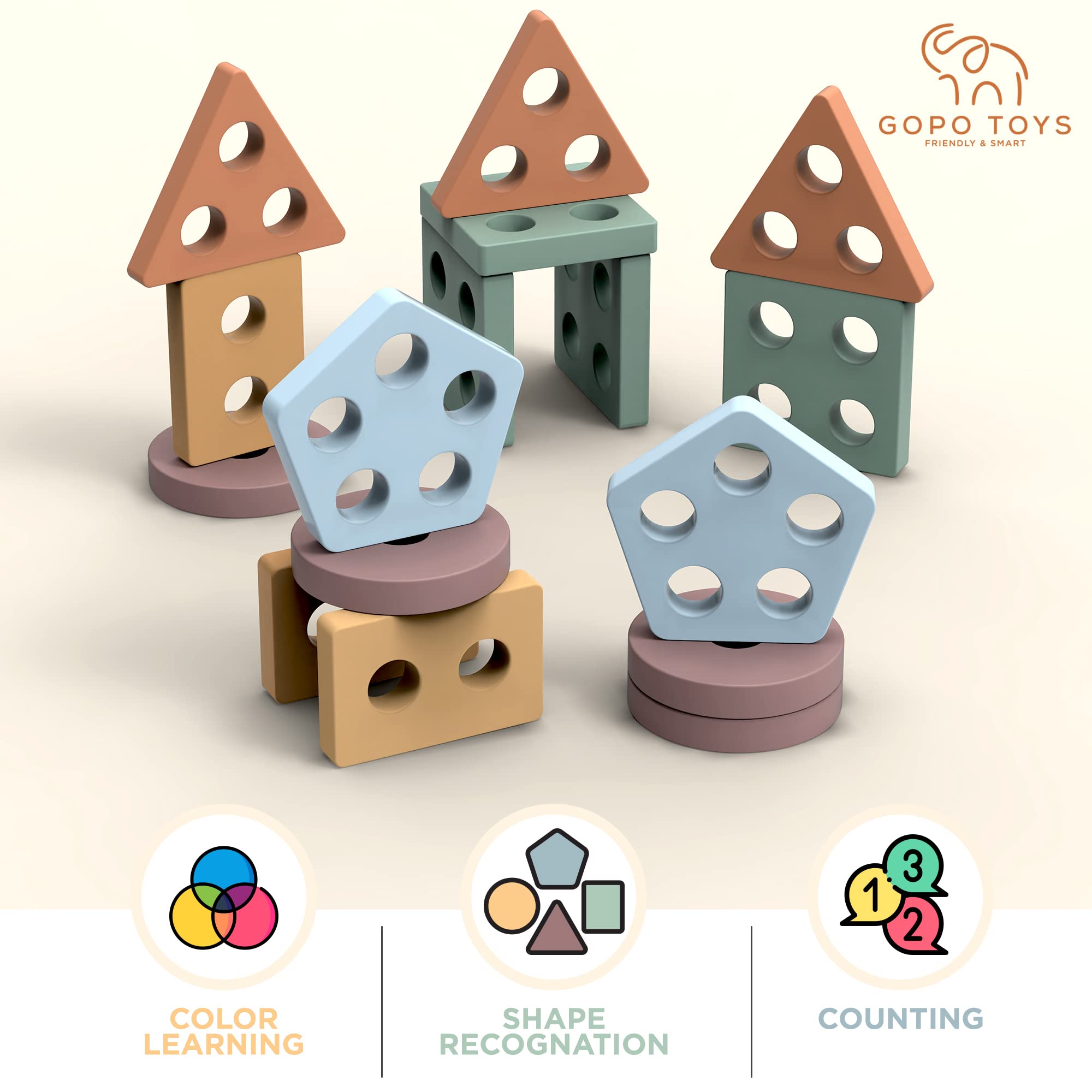 GOPO TOYS gift-ready packaging for a Montessori toy