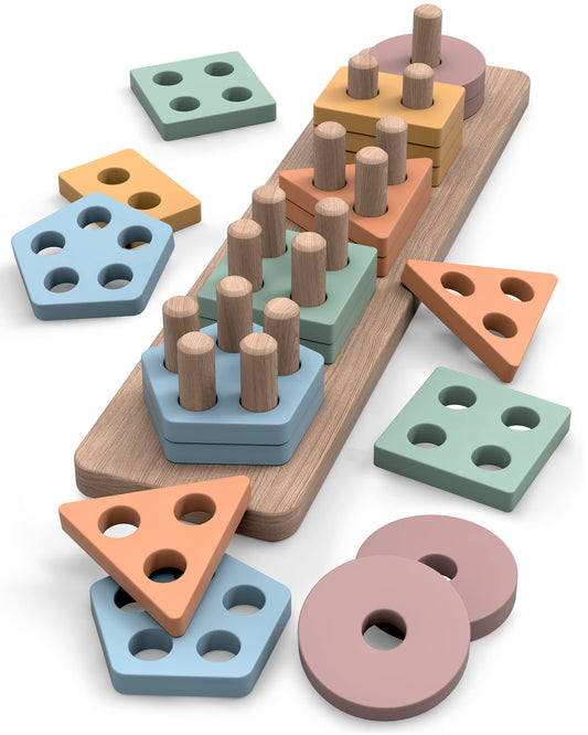 GOPO TOYS Montessori shape sorter for hands-on learning