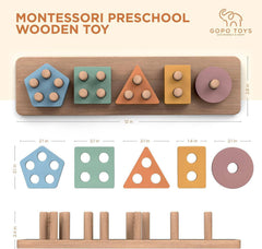 GOPO TOYS safe wooden toy with smooth edges