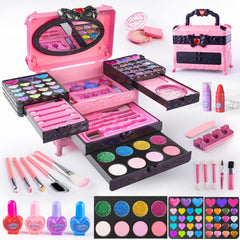 GORISPI 66-piece makeup set with mirror, ideal for dress-up and creativity.