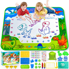GORISPI Water Doodle Mat 40x32 inches offers ample space for shared coloring sessions.