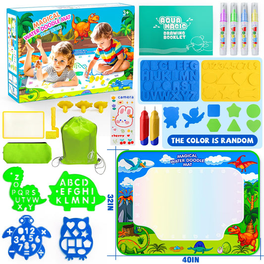 Gorispi Water Doodle Mat with neon colors sparks imaginative doodling and learning.