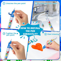 Family fun time with the Gorispi water doodle mat during play.