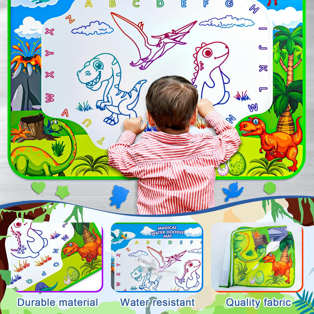 Gorispi Water Doodle Mat invites kids to explore colors and shapes during play.