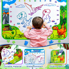 Gorispi Water Doodle Mat invites kids to explore colors and shapes during play.