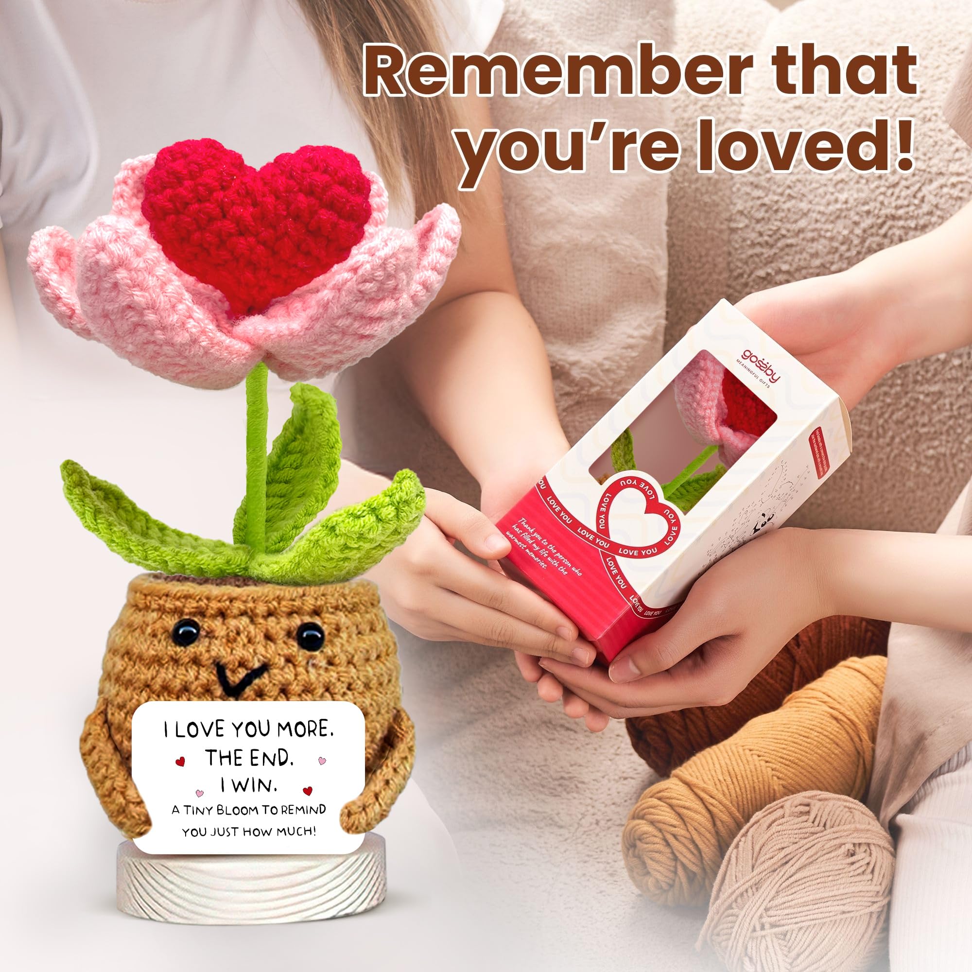 Gossby inspirational message card enhances the gifting moment with warmth