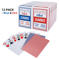 GOTHINK 52-card deck with jokers supports standard gameplay