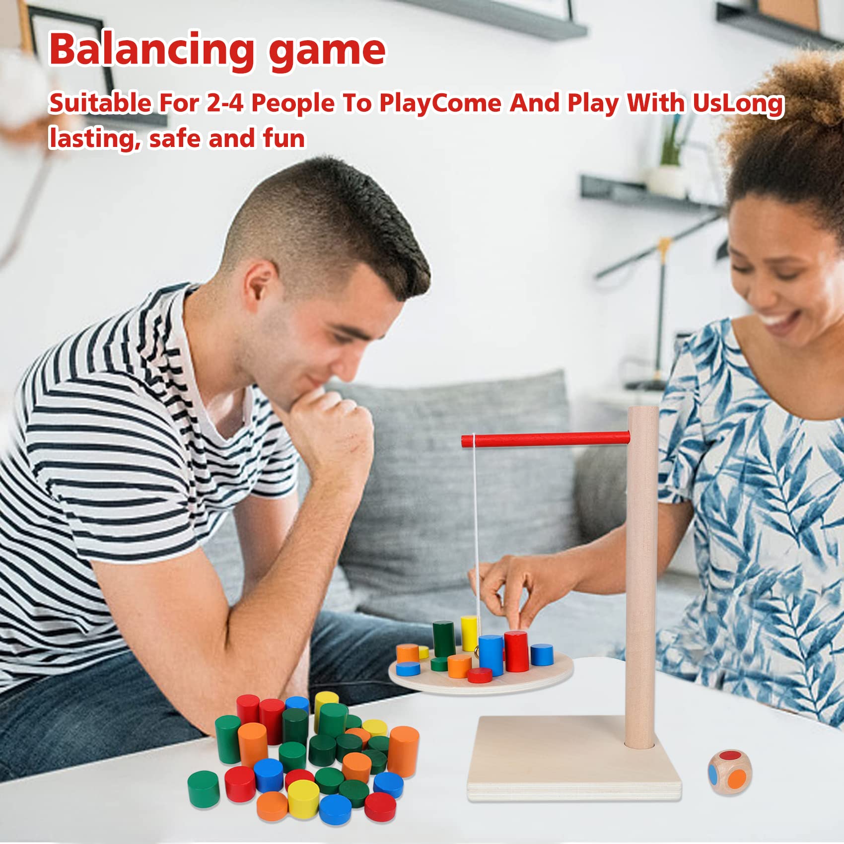 GOTHINK Balancing Pendulum Game family scene – cooperative play strengthens problem-solving and communication.