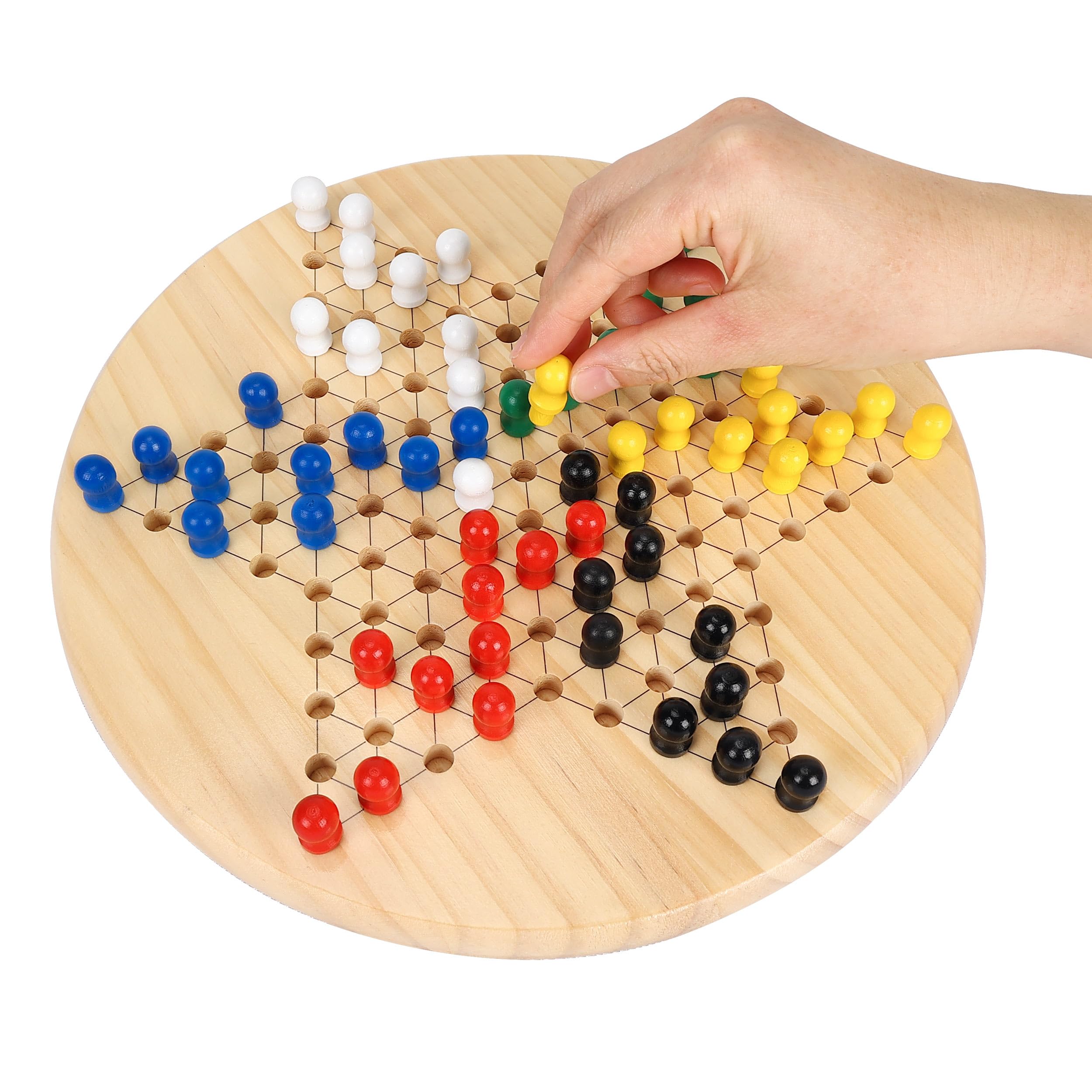 Gothink Chinese Checkers travel-friendly set for on-the-go entertainment.
