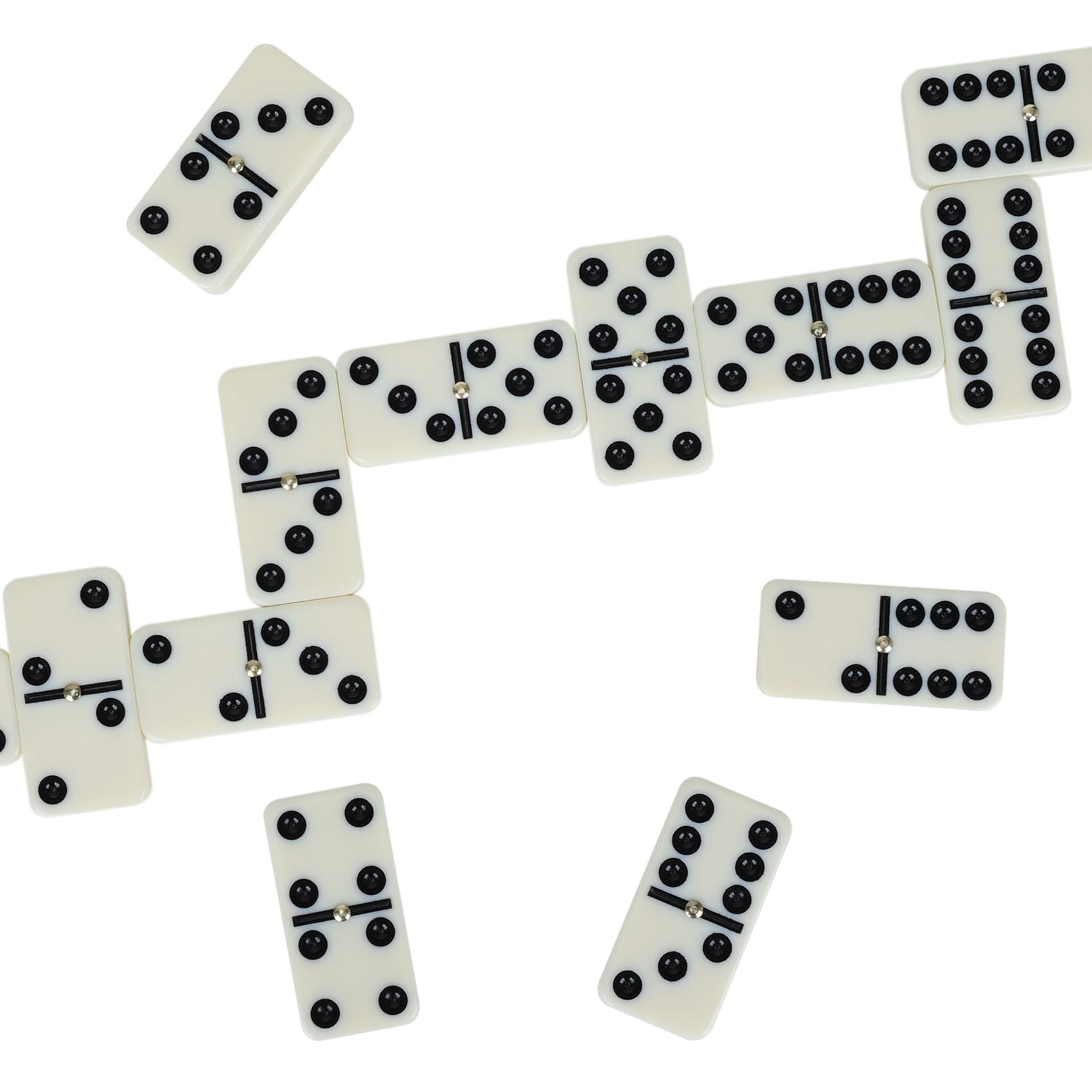 GOTHINK dominoes on a table during a cozy family night.