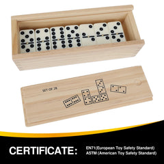 GOTHINK dominoes leather box closed, ideal for travel and storage.
