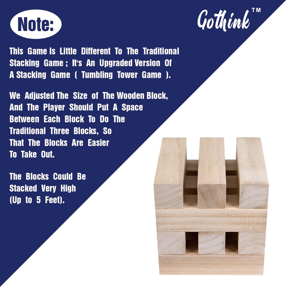 GOTHINK eco-conscious jumbo blocks for indoor and outdoor use.