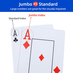 GOTHINK red poker-size deck, easy to read during Hold'em