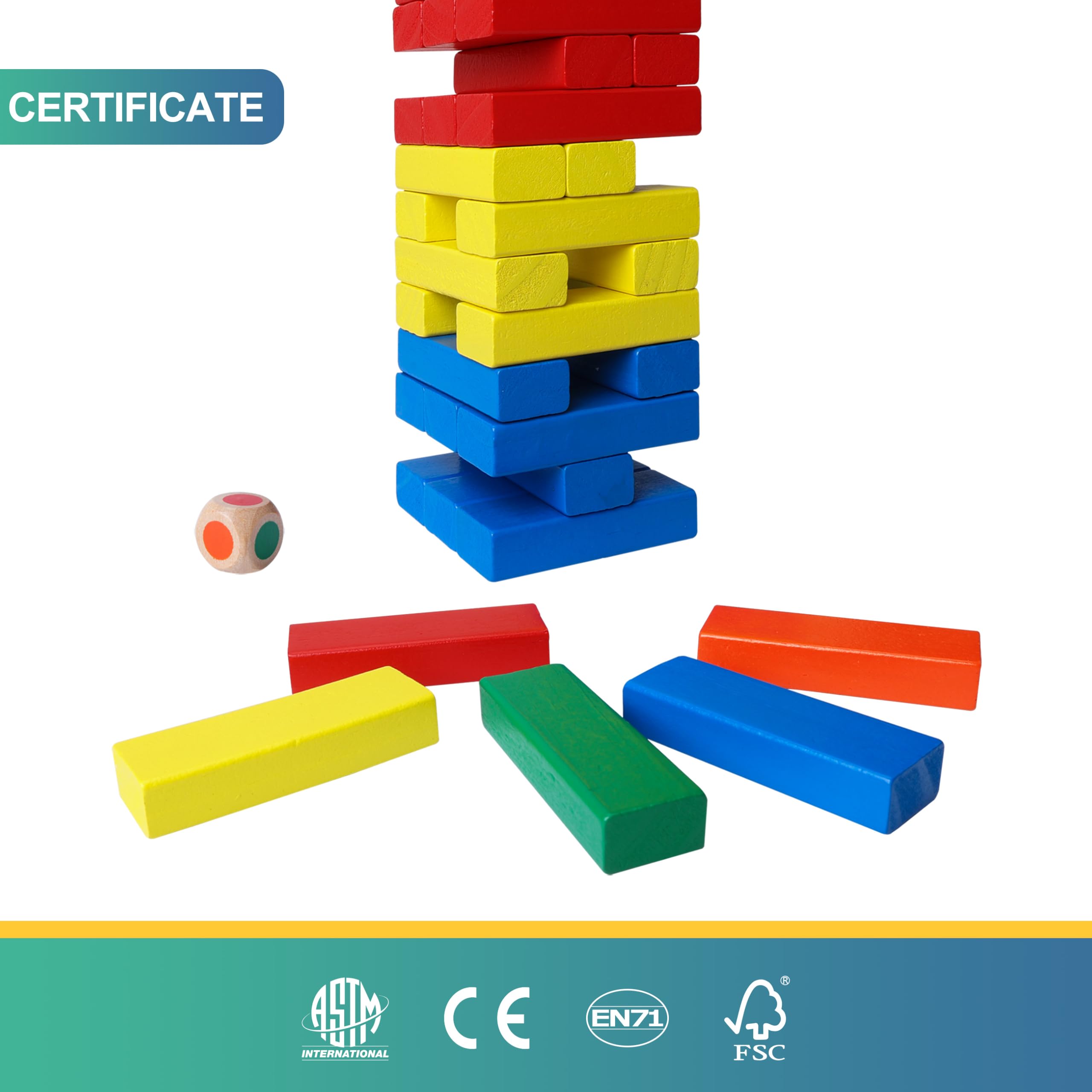 GOTHINK tower toppling moment showing balance and imagination