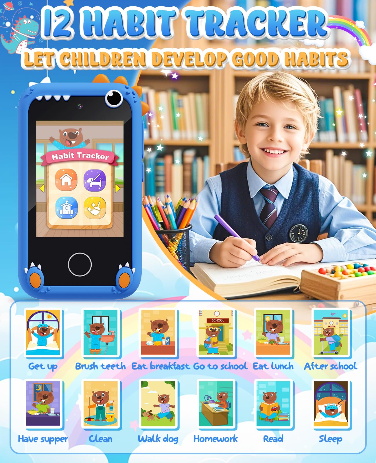 Gothwick Gift-ready dinosaur toy phone for birthdays and holidays