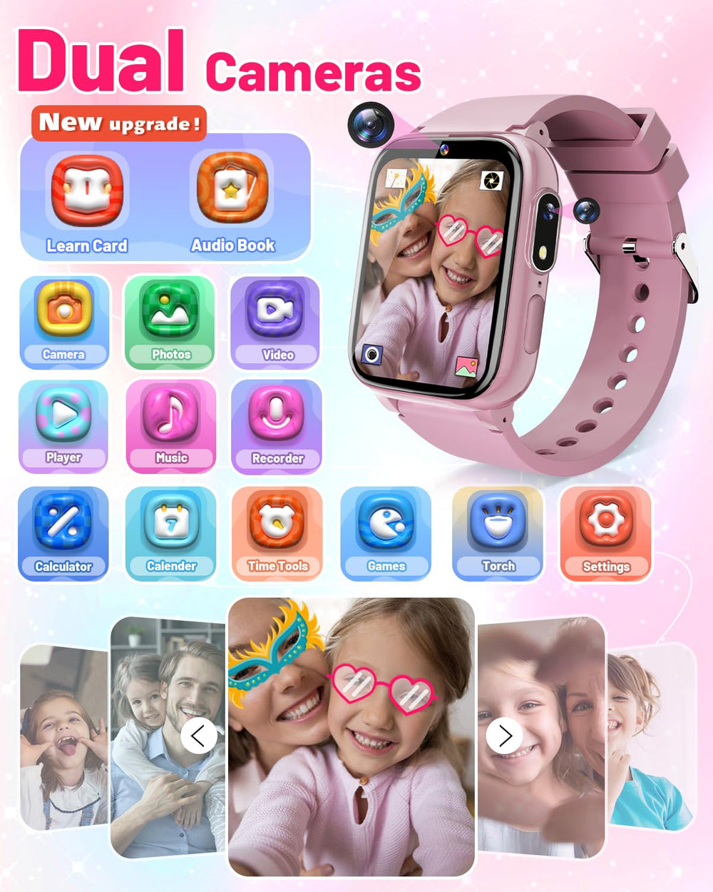 Gothwick Kids Smartwatch with 1.69-inch HD touchscreen for easy interaction
