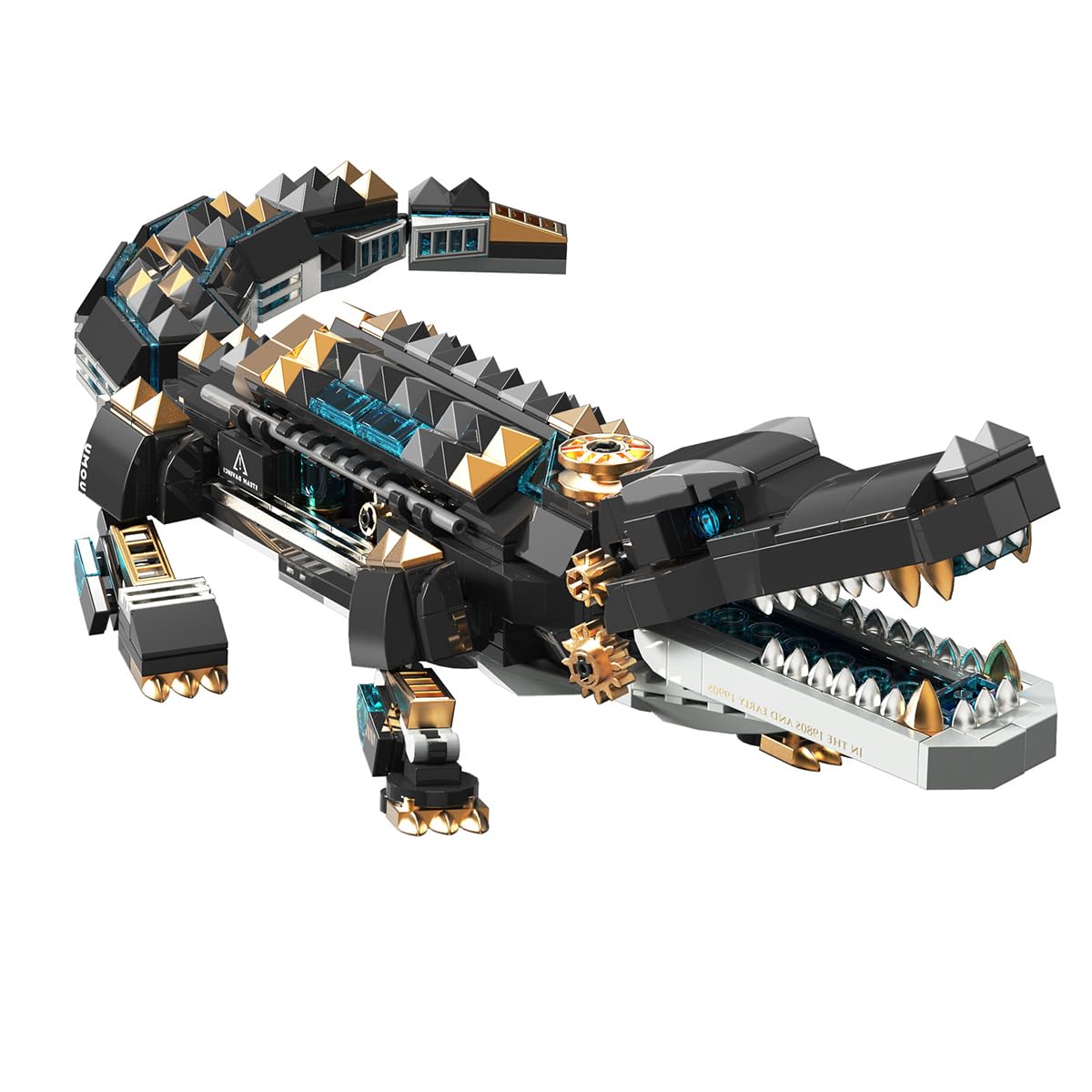GOTIMON jagged alligator pieces laid out for creative construction.