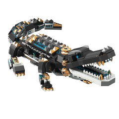 GOTIMON jagged alligator pieces laid out for creative construction.