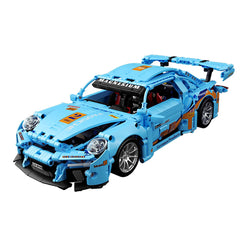 GOTIMON Blue Sports Car 911 front view showing authentic design for display and play