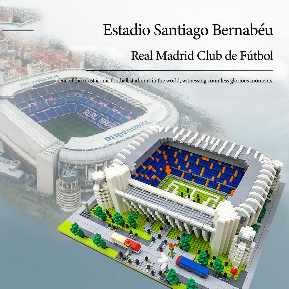 GOTIMON Micro Mini Blocks Football Stadium being built, a challenging yet rewarding experience