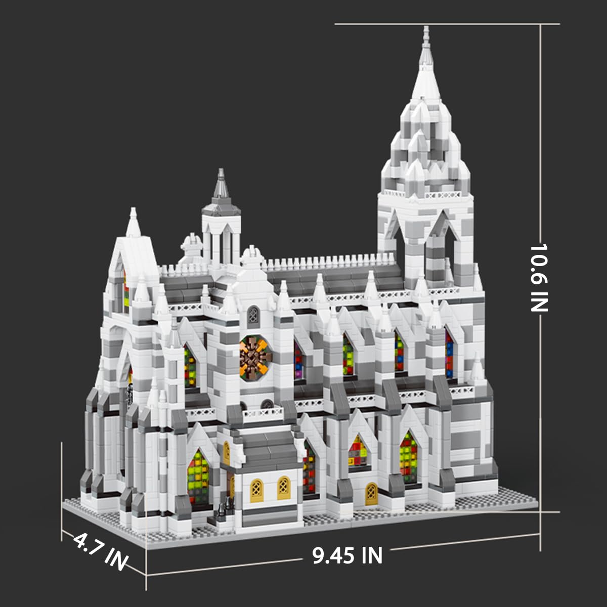 GOTIMON Micro Mini Cathedral display piece offers a sturdy model for shelves or desks.