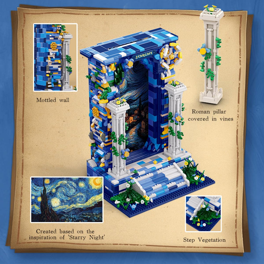 GOTIMON Starry Sky Gate night-sky backdrop enhances display aesthetics