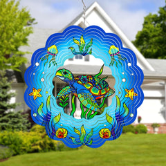 GOTOME Sea Turtle Wind Spinner uses durable steel for stable wind performance.