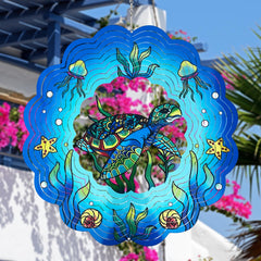 GOTOME Sea Turtle Wind Spinner adds indoor-outdoor charm in any space.