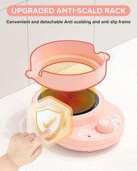 Gotoofun dishware and gloves image suggests kid-sized dining setup for young chefs