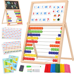 Gotoofun wooden abacus double sided board for hands on math play