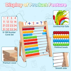Gotoofun wooden frame and metal rods support a durable classroom-ready learning experience.