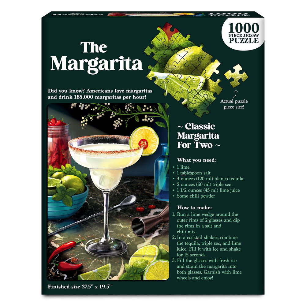 Non-toxic inks on Gouda Games Margarita puzzle for vibrant color